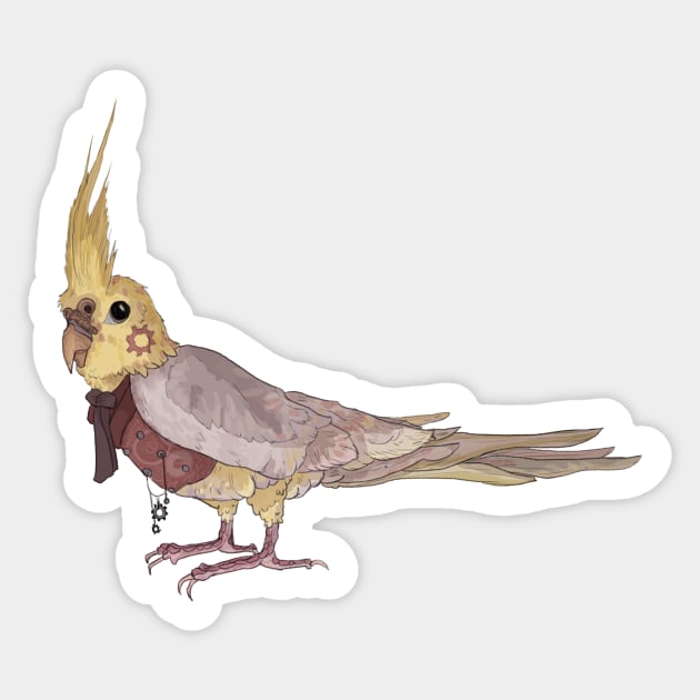 Fancy Bird Sticker by kwardart